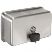 Bobrick - Soap Dispenser, 40 oz Push-Button, Stainless Steel